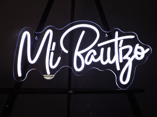 "Mi Bautizo" LED Neon Sign | Small